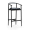 Charlie Bar Stool  option Crystal Baltic 3814 Leather