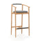 Charlie Bar Stool  option Natural Oak