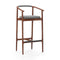 Charlie Bar Stool  option Natural Walnut