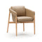 Frank Dining Chair  option Bellagio 2 Cream 8805 Leather