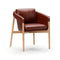 Frank Dining Chair  option Crystal Chestnut 8042 Leather
