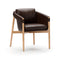 Frank Dining Chair  option Milano Brown 0972 Leather