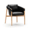 Frank Dining Chair  option Newcastle Charcoal New 1365 Leather
