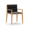 Jona Dining Armchair  option Bellagio 2 Black 7925 Leather