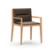 Jona Dining Armchair  option Crystal Wolf 3386 Leather