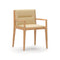 Jona Dining Armchair  option Milano Ivory 5020 Leather