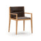 Jona Dining Armchair  option Newcastle Dark Brown New 25 Leather