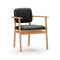 Marea Dining Armchair  option Bellagio 2 Black 7925 Leather