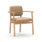 Marea Dining Armchair  option Bellagio 2 Cream 8805 Leather