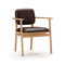 Marea Dining Armchair  option Milano Brown 0972 Leather