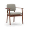 Marea Dining Armchair  option Natural Walnut