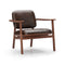 Marea Lounge Chair  option Newcastle Dark Brown New 25 Leather