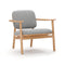 Marea Lounge Chair  option Natural Oak