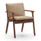 Ren Dining Armchair  option Bellagio 2 Cream 8805 Leather
