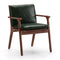 Ren Dining Armchair  option Newcastle Green New 35 Leather