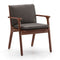 Ren Dining Armchair  option Omega Grey Leather