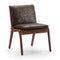 Ren Dining Chair  option Crystal Wolf 3386 Leather