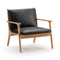 Ren Lounge Chair  option Bellagio 2 Black 7925 Leather