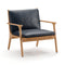 Ren Lounge Chair  option Crystal Baltic 3814 Leather