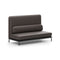 Arc 2-Seater High Back Middle Sofa  option Omega Grey Leather