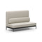 Arc 2-Seater High Back Middle Sofa  option Omega Ice Leather