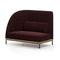 Arc 2-Seater High Back Module Sofa  option Natural Oak