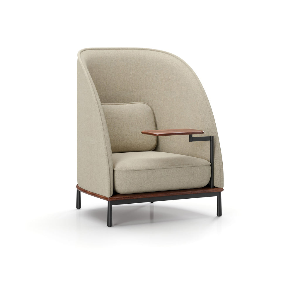 Arc High Back Lounge Chair with Tablet
