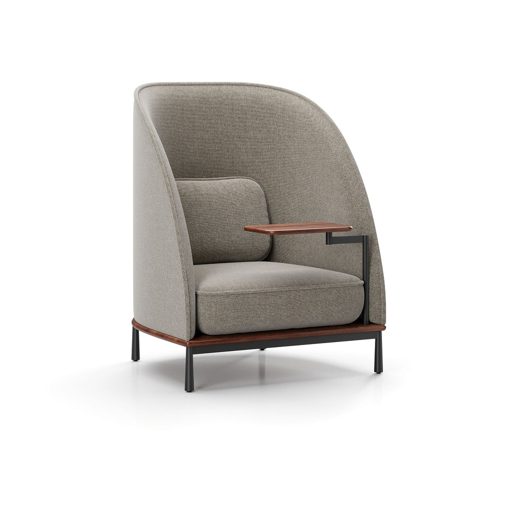 Arc High Back Lounge Chair with Tablet