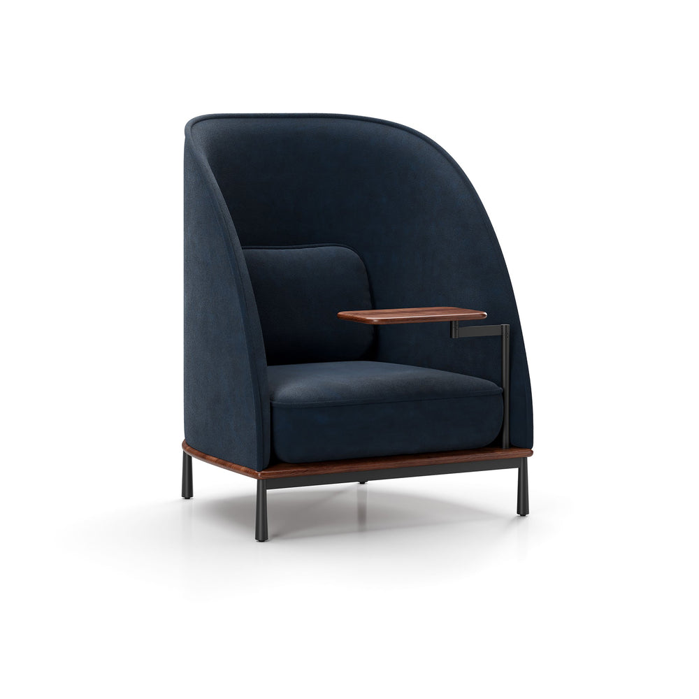 Arc High Back Lounge Chair with Tablet