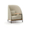 Arc High Back Lounge Chair with Tablet  option Natural Oak