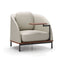 Arc Lounge Chair with Table  option Omega Ice Leather