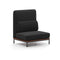 Arc Sofa Middle High Back Lounge Chair  option Divina Melange 170