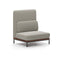 Arc Sofa Middle High Back Lounge Chair  option Steelcut Trio 3 0213