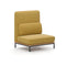 Arc Sofa Middle High Back Lounge Chair  option Natural Oak