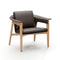 Bruno Lounge Chair  option Omega PU Tabac Leather