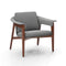 Bruno Lounge Chair  option Natural Walnut