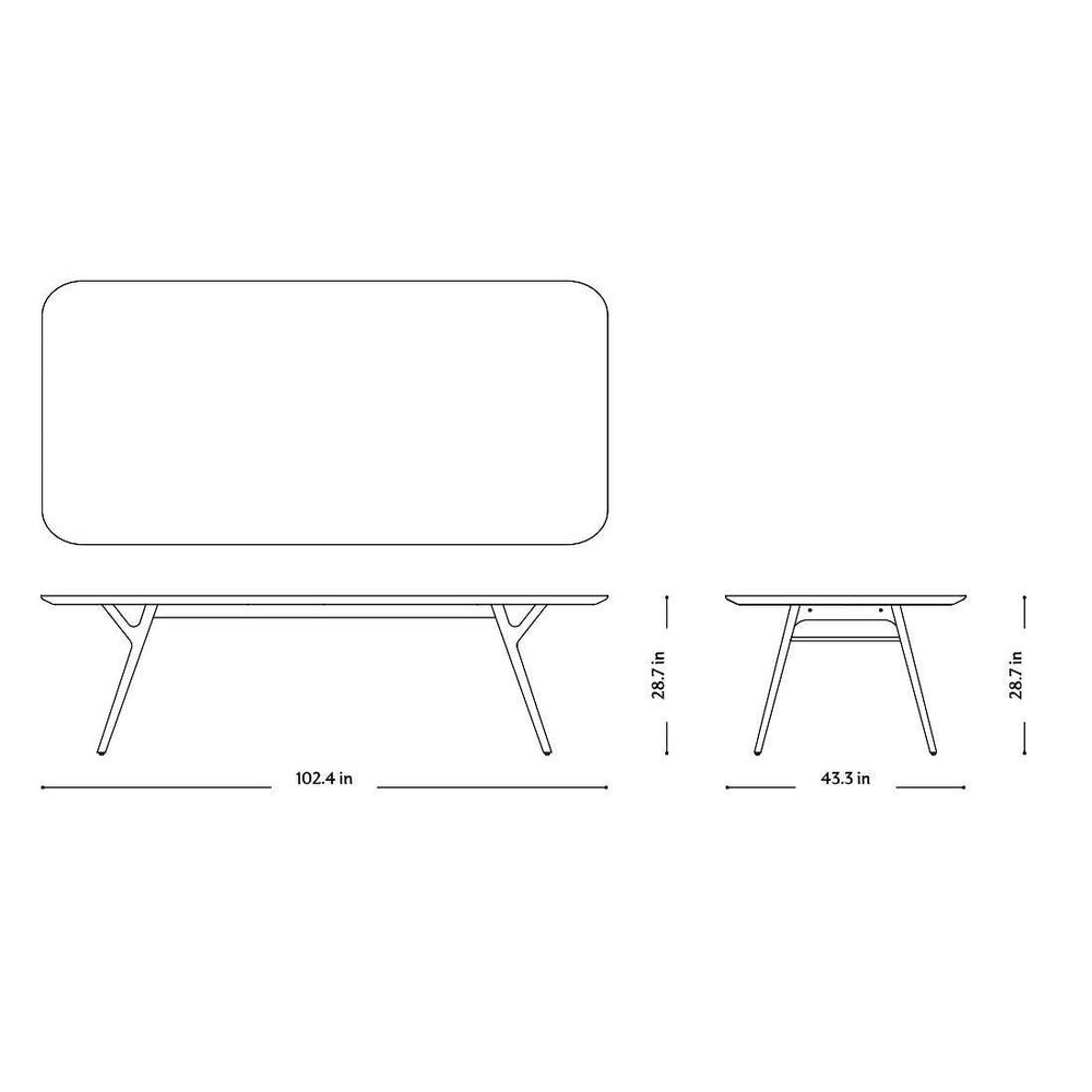 Ren Rectangle Dining Table
