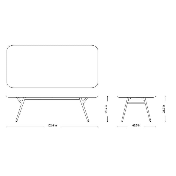 Ren Rectangle Dining Table