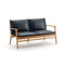 Ren 2-Seater Sofa  option Natural Oak