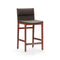 Taylor Stool  option Omega Grey Leather