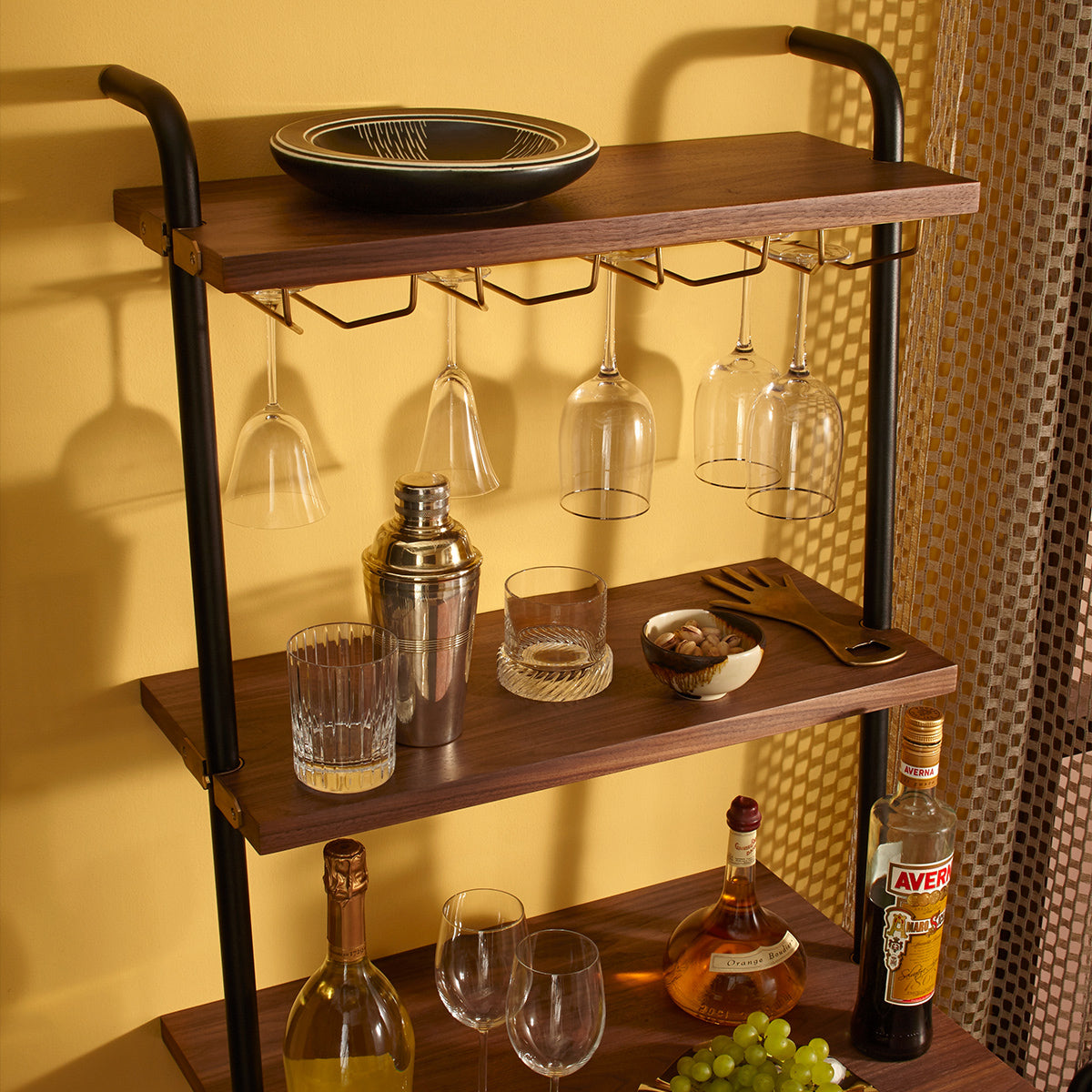 Stellar Works Valet Mixology Center Bar Cart 2Modern