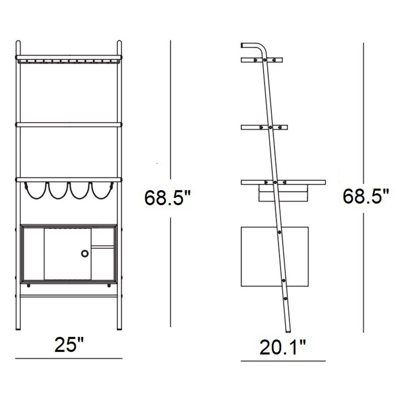 Valet Mixology Center Bar Cart