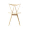 Wohlert Piano Dining Chair  option Natural Oak