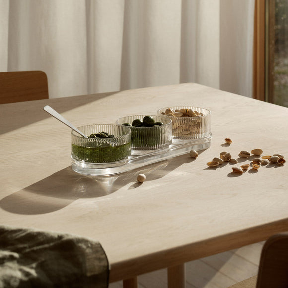 Moule à Four Stelton Pilastro - Plat En Verre Strié Pour Lasagnes, Gratins, Pâtisseries - 33,1 Cm - 4