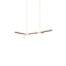 Bough Double Pendant Light  option Brushed Brass