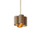 Colonnade LED Pendant Light  option Clear White Oak / Brushed Brass