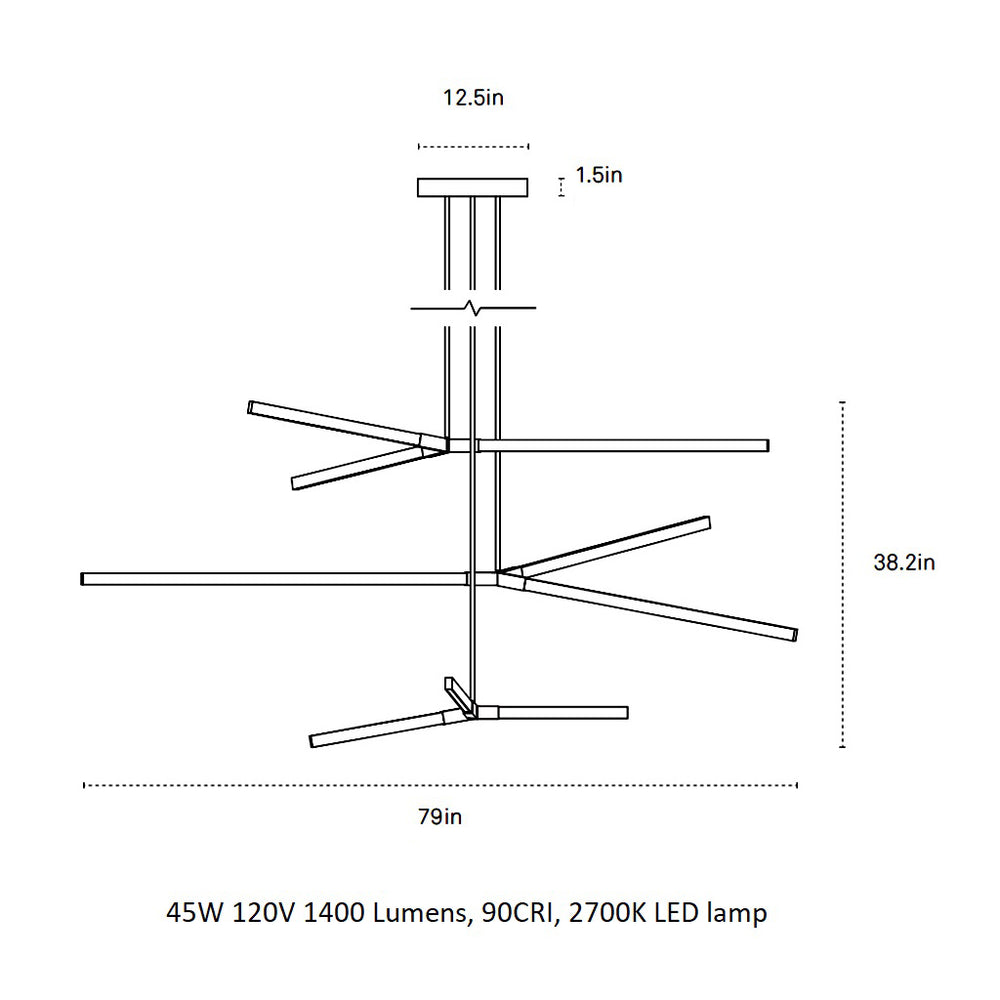 Multiple Bough Pendant Light