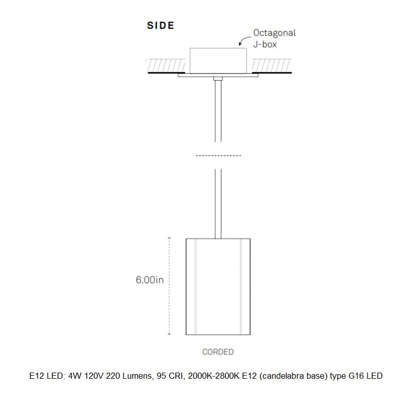 Pillar LED Pendant Light