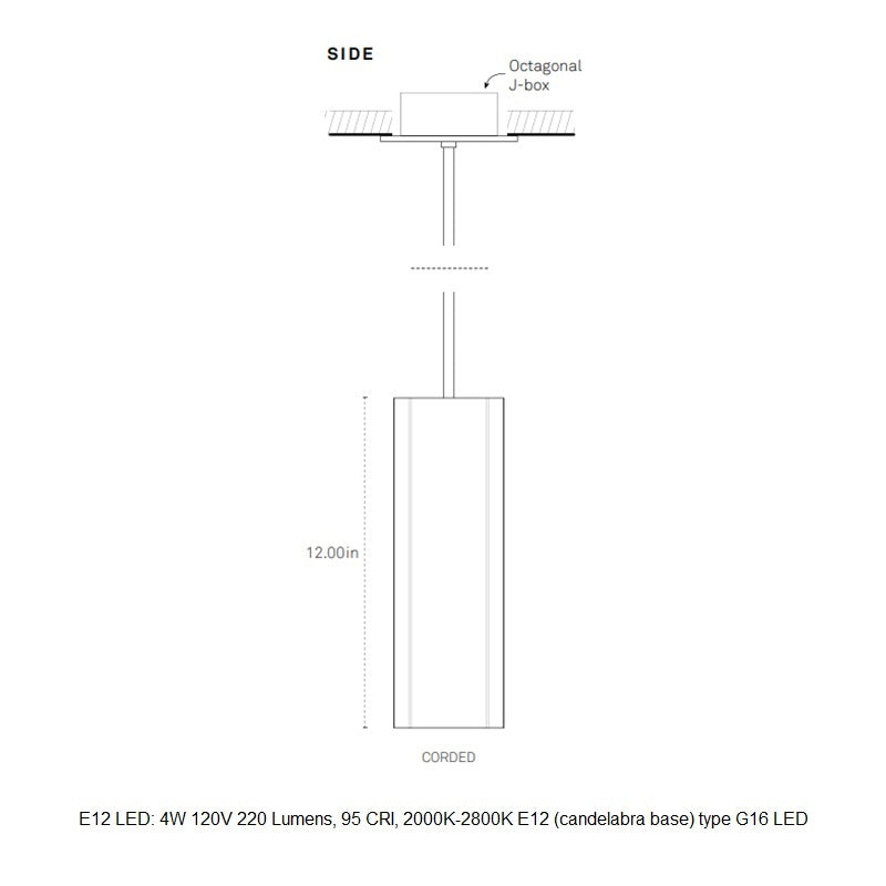 Pillar LED Pendant Light