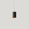 Pillar LED Pendant Light  option Black Wood / Brushed Nickel Metal